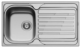 Kitchen Sink Stainless Steel Pyramis Coventry 86x50 cm 1B 1D 86x50x20 εκ.