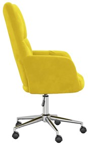 vidaXL Πολυθρόνα Relax Κίτρινο Μουσταρδί Βελούδινη