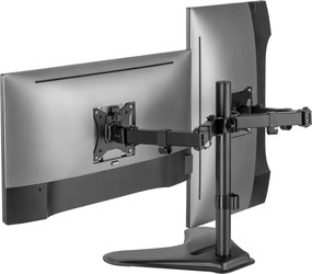 BRATECK βάση γραφείου για 2x οθόνες LDT66-T024, 17-32", έως 9kg
