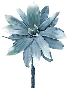 Κλαδί Με Φύλλα Μπλε-Λευκό Art Et Lumiere 70εκ. 01568