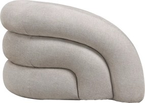 Πολυθρόνα Lexy pakoworld κρεμ ύφασμα 100x89.5x60εκ