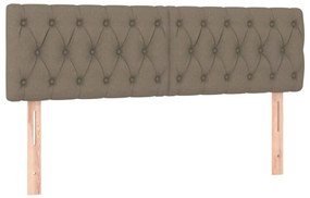 vidaXL Κεφαλάρια Taupe 160x7x78/88 εκ. Ύφασμα