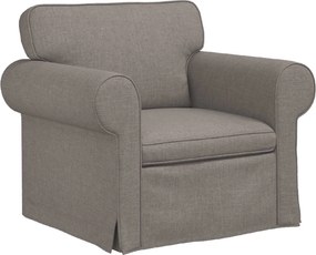 vidaXL Καναπές 120cm 2 pcs Taupe Μέταλλο