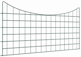 vidaXL Σετ φράχτη για λιμνούλες 5 pcs Πράσινο 100 x 50 cm Ατσάλι