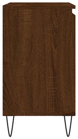 vidaXL Ντουλάπι Μπάνιου Καφέ Δρυς 58 x 33 x 60 εκ. από Επεξεργ. Ξύλο