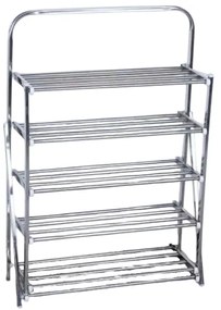 Πτυσσόμενη ραφιέρα παπουτσιών αλουμινίου 5 επιπέδων - ZD05 - 522671