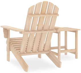 vidaXL Καρέκλα Κήπου Adirondack με Τραπέζι από Μασίφ Ξύλο Ελάτης