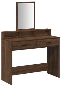 vidaXL Τουαλέτα  με συρτάρια Καφέ Δρυός 100x41x140 εκ
