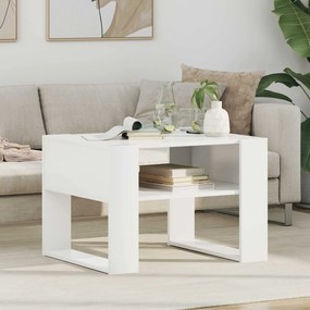 vidaXL Τραπεζάκι σαλονιού Λευκό 66 x 53 x 45 εκ. Επεξεργασμένο ξύλο