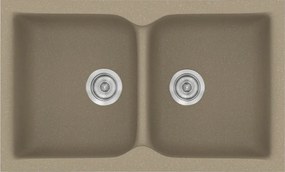 Sanitec Classic 340 (78×50) - Γρανιτένιος νεροχύτης - Granite Taupe