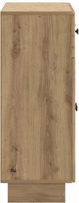 vidaXL Πλαϊνό γραφείο Artisan Δρυς 66 x 34,5 x 90 εκ