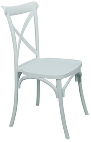 DESTINY Καρέκλα Πολυπροπυλένιο (PP), Απόχρωση Άσπρο, Στοιβαζόμενη   1τμχ
