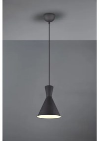 Κρεμαστό Φωτιστικό Οροφής 1xΕ27 Φ20cm Enzo Trio Lighting-R30781032-Μαύρο R30781032