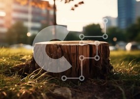 Intra Συλλεκτικό Ξύλινο Παζλ Plywood  4mm - Πρόβλημα δέντρου σε αστικό περιβάλλον Σε Ξύλινο Κουτί - Διαστάσεις: 10x10 cm – 25 κομμάτια