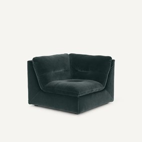 Γωνιακή πολυθρόνα σύνθεσης, βελούδο, Giuliano