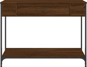 vidaXL Τραπέζι Κονσόλα Καφέ Δρυς 100x34,5x75 εκ. Επεξεργασμένο Ξύλο