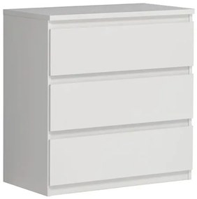 ΣΥΡΤΑΡΙΕΡΑ BRANCO HM8832.02 ΜΕ 3 ΣΥΡΤΑΡΙΑ ΛΕΥΚΗ 77,2x42,2x79,9 εκ.