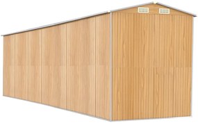 vidaXL Αποθήκη Κήπου Ανοιχτό καφέ 192x772x223 εκ. Γαλβανισμένο Ατσάλι