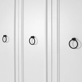 Τριφυλλη Ντουλαπα Λευκο GRD 52x103x185