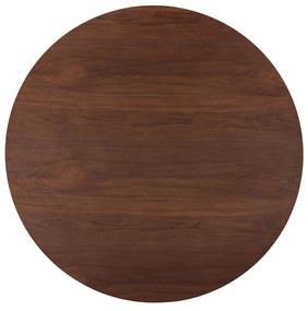 ΤΡΑΠΕΖΙ ΣΤΡΟΓΓΥΛΟ DENTY HM9612.02 MDF ΜΕ ΚΑΠΛΑΜΑ ΔΡΥΟΣ-ΧΡΩΜΑ ΚΑΡΥΔΙ Φ120x75Υεκ.