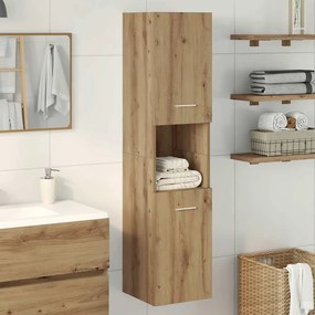 vidaXL Ντουλάπι Μπάνιου Κρεμαστό Παλ. Ξύλο 30x30x130 εκ. από Επ. Ξύλο