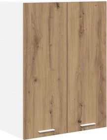vidaXL Κρεμαστό ντουλάπι με αποθήκευση Artisan Oak 60 x 31 x 80 εκ.