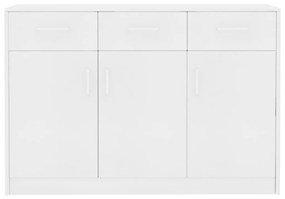 vidaXL Μπουφές Λευκός 110 x 30 x 75 εκ. από Μοριοσανίδα