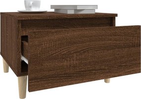 vidaXL Τραπεζάκια Σαλονιού 2 τεμ Καφέ Δρυς 50x46x35 εκ. Επεξ. Ξύλο