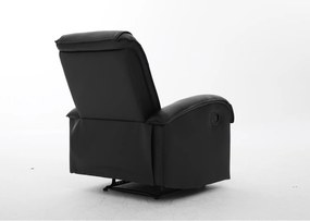 Πολυθρόνα Ανακλινόμενη ArteLibre CELAENO Μαύρο PU 80x96x97cm