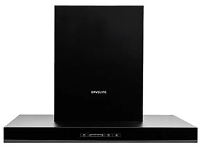 Davoline Tate 090 BL Απορροφητήρας Καμινάδα 90cm Μαύρος