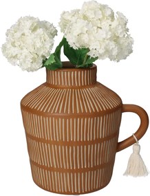 Βάζο ArteLibre Καφέ Κεραμικό 18.4x14.8x17.9cm
