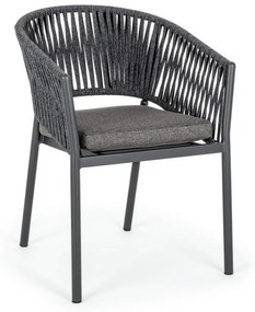 Καρέκλα Με Μπράτσα Florencia WG21 Γκρι 57x60x80εκ. - Γκρι