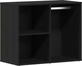 vidaXL Καλλυντικό Ντουλάπι με ράφι Μαύρη Οξυά 80 x 40 x 65 εκ.