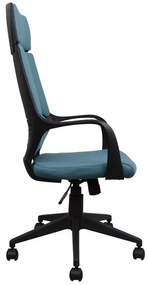 ΚΑΡΕΚΛΑ ΓΡΑΦΕΙΟΥ ANIVIA HM1054.06 ΓΚΡΙ ΣΙΕΛ &amp; ΠΟΔΙ ΜΑΥΡΟ 64x61x126 εκ.