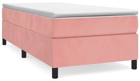 ΚΡΕΒΑΤΙ BOXSPRING ΜΕ ΣΤΡΩΜΑ ΡΟΖ 80 X 200 ΕΚ. ΒΕΛΟΥΔΙΝΟ 3144650