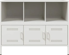 vidaXL Ντουλάπι Λευκό 100,5x39x79 εκ. από Χάλυβα