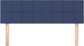 vidaXL Κεφαλάρια Μπλε 144x5x78/88 εκ. Ύφασμα
