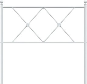 vidaXL Ανταλλακτικό κεφαλάρι Λευκό 90 εκ. Μεταλλικό