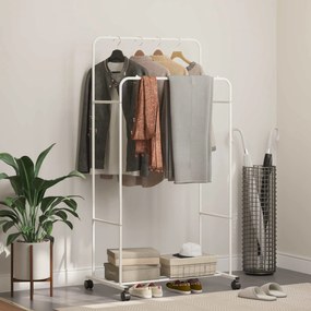 Ράφι Ρούχων Μονόχρωμο Λευκό