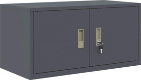vidaXL Ντουλάπι αποθήκευσης Ανθρακί 80 x 40 x 40 cm Ατσάλι