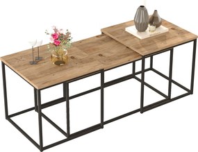 Τραπεζάκι Σαλονιού Atlantic Πεύκο REVIS 50x50x47.8