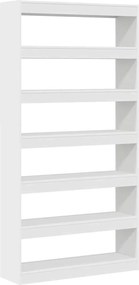 vidaXL Βιβλιοθήκη Λευκό 100 x 30 x 198 εκ. Επεξεργασμένο ξύλο