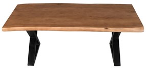 MINGLE COFFEE TABLE ΦΥΣΙΚΟ ΜΑΥΡΟ 115x60xH42cm