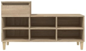 vidaXL Παπουτσοθήκη Sonoma Δρυς 102x36x60 εκ. από Επεξεργασμένο Ξύλο
