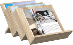 vidaXL Ράφι Περιοδικών με ράφι Δρύς Sonoma 53 x 40 x 28,5 εκ