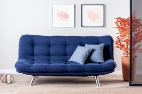 3-Seat Sofa-Bed Misa Sofabed - Navy Blue Navy Blue