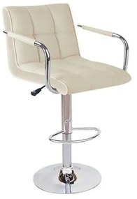 BAR54 CREAM PU ΣΚΑΜΠΟ ΜΕ ΑΜΟΡΤΙΣΕΡ 52x51x110εκ. ΤΕΜΑΧΙΑ 2 43.2238.S