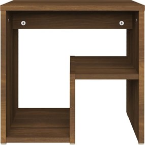 vidaXL Κομοδίνα 2 τεμ. Καφέ Δρυς 40x30x40 εκ. από Επεξεργασμένο Ξύλο