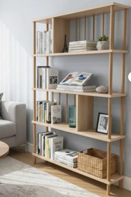 Βιβλιοθήκη Sapphire Δρυς LUGREGO 90x20x137