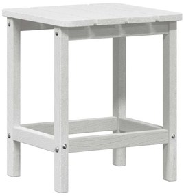 vidaXL Σετ Ξαπλώστρας Κήπου 3 pcs Λευκό HDPE